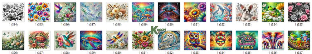 Sublimation prints package / Ready to press 16pc (14)