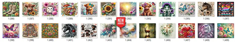 Sublimation prints package / Ready to press 16pc (17)
