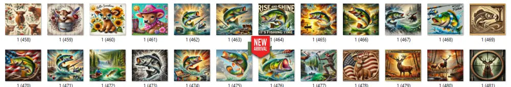 Sublimation prints package / Ready to press 16pc (18)