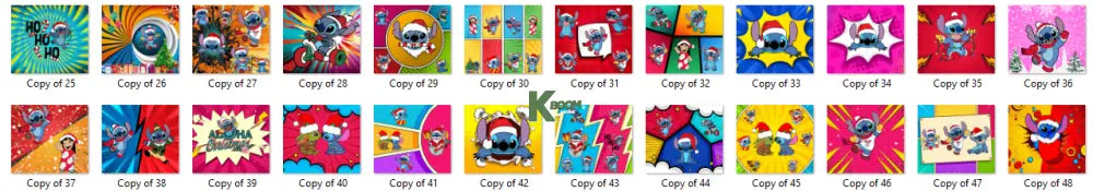 Sublimation prints package / Ready to press 24pc (30)