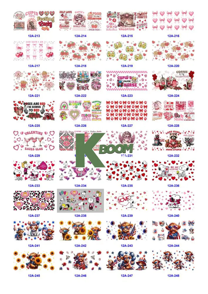 Wholesale UV DTF catalogue 5 61 pages