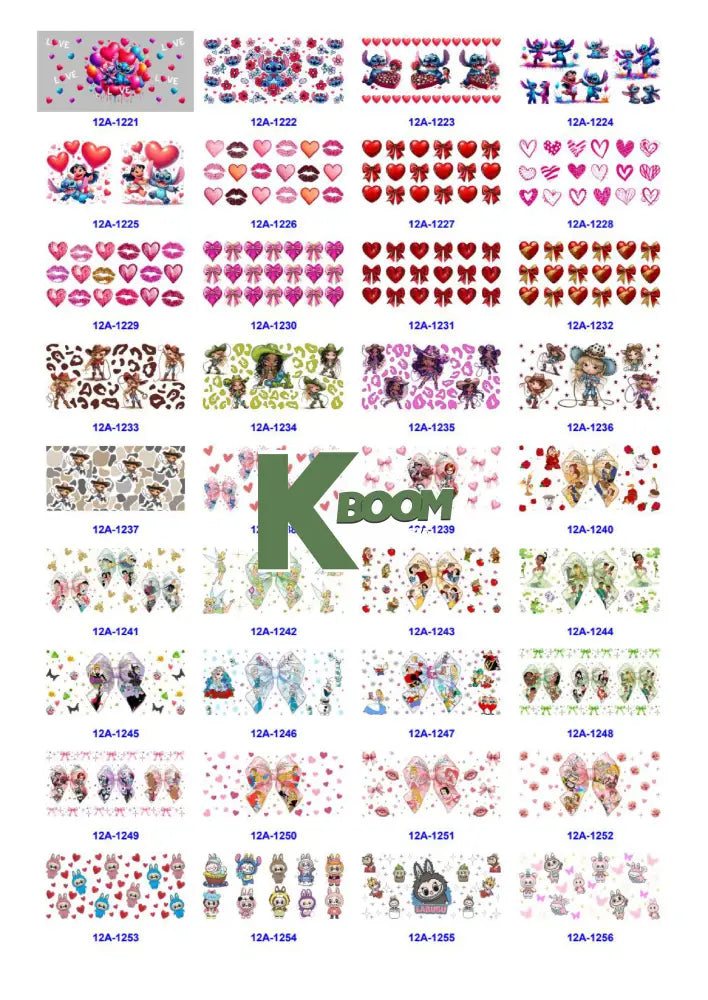 Wholesale UV DTF catalogue 5 61 pages