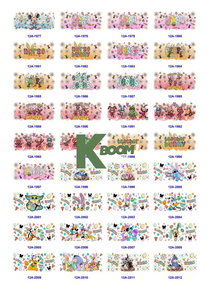 Wholesale UV DTF catalogue 5 61 pages