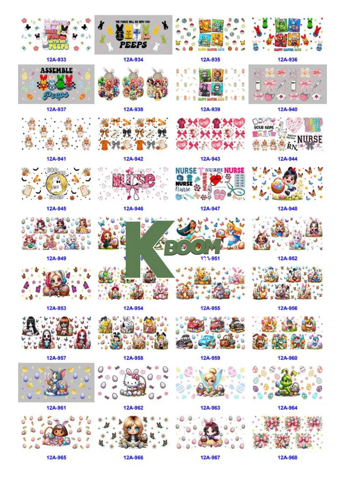 Wholesale UV DTF catalogue 5 61 pages