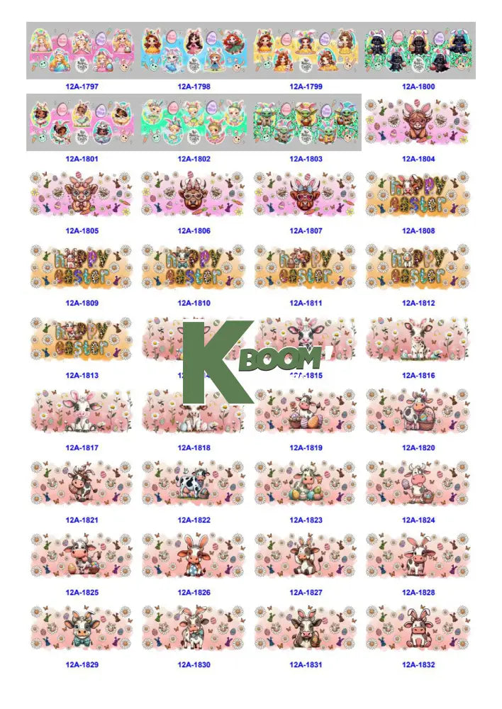 Wholesale UV DTF catalogue 5 61 pages