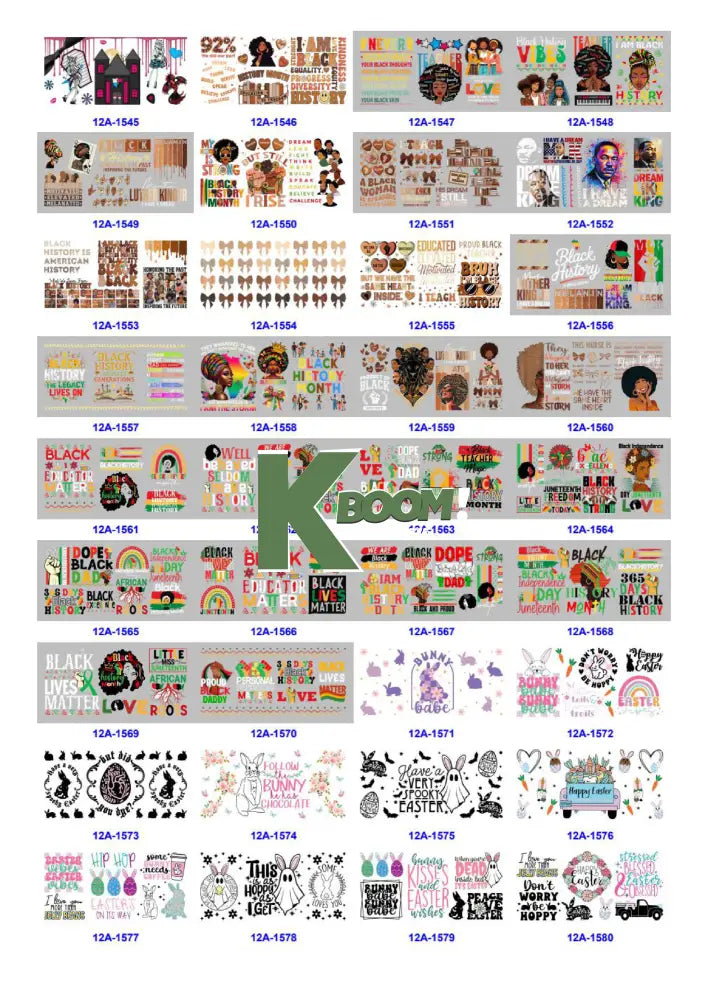 Wholesale UV DTF catalogue 5 61 pages