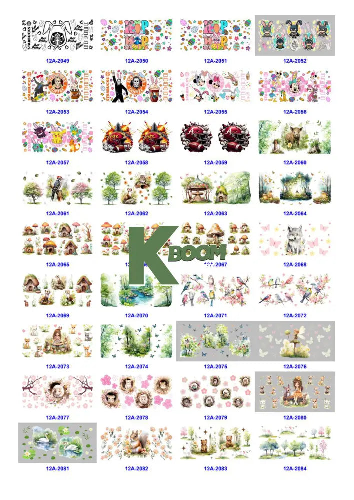Wholesale UV DTF catalogue 5 61 pages