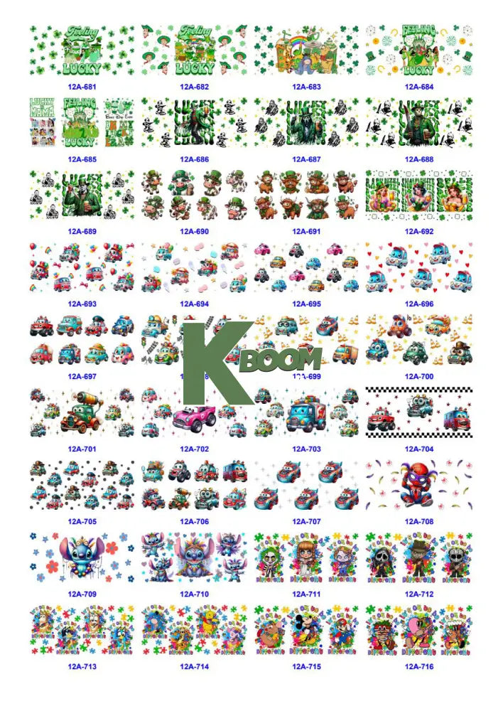 Wholesale UV DTF catalogue 5 61 pages