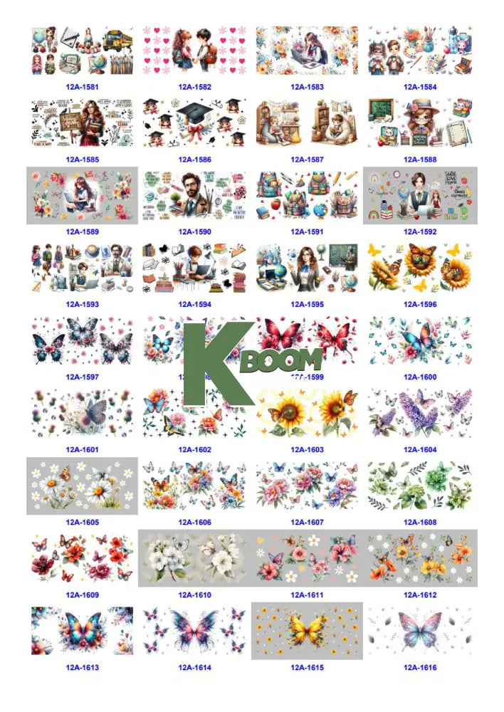Wholesale UV DTF catalogue 5 61 pages