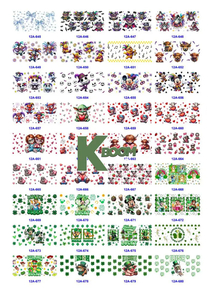 Wholesale UV DTF catalogue 5 61 pages