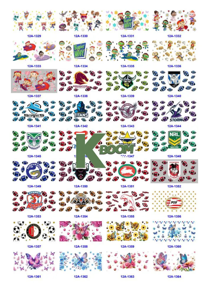 Wholesale UV DTF catalogue 5 61 pages