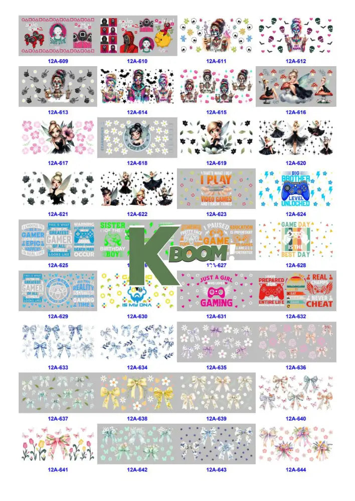 Wholesale UV DTF catalogue 5 61 pages