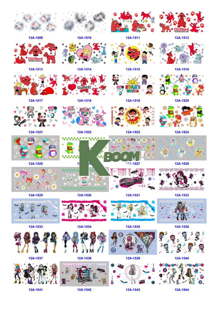 Wholesale UV DTF catalogue 5 61 pages
