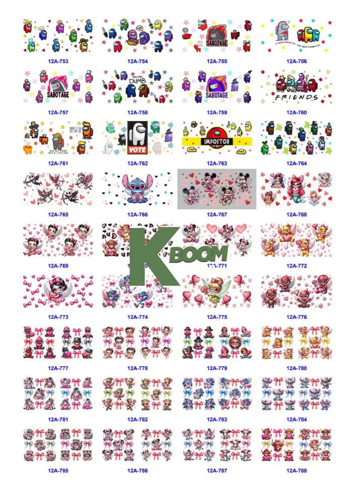 Wholesale UV DTF catalogue 5 61 pages