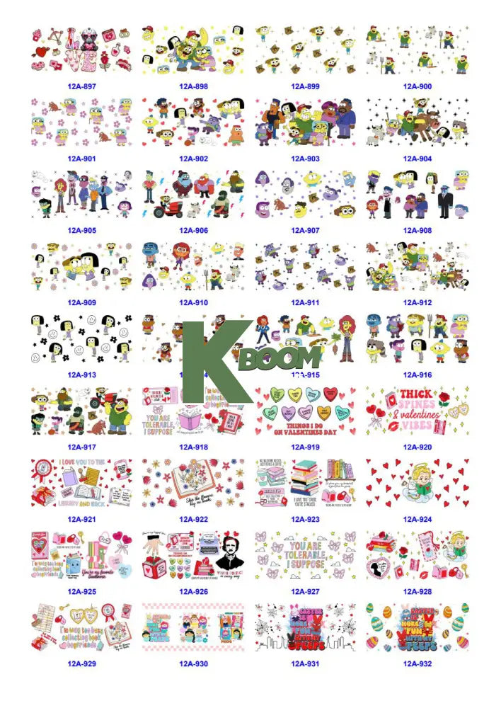 Wholesale UV DTF catalogue 5 61 pages