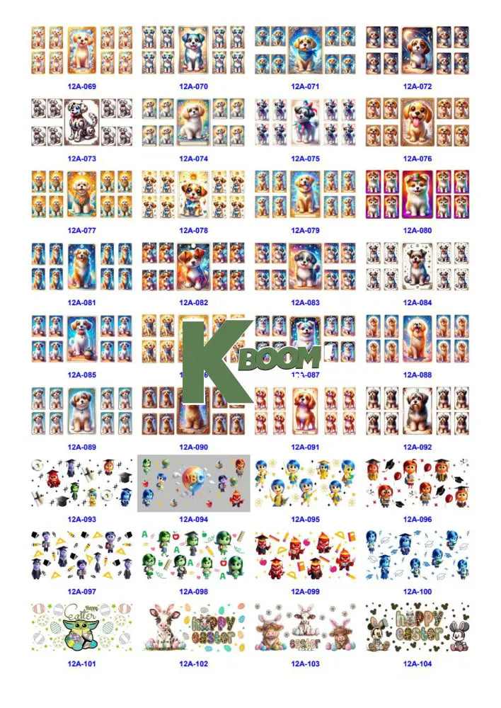 Wholesale UV DTF catalogue 5 61 pages