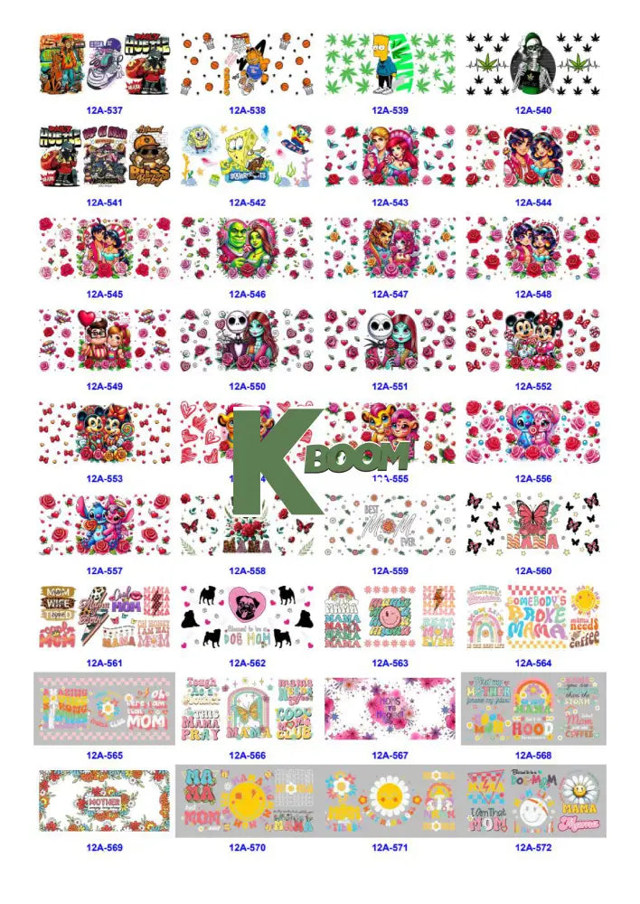 Wholesale UV DTF catalogue 5 61 pages