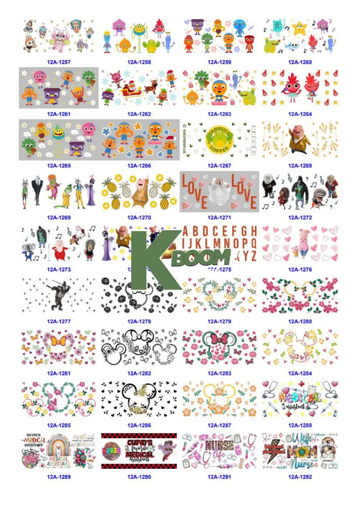 Wholesale UV DTF catalogue 6 38 pages
