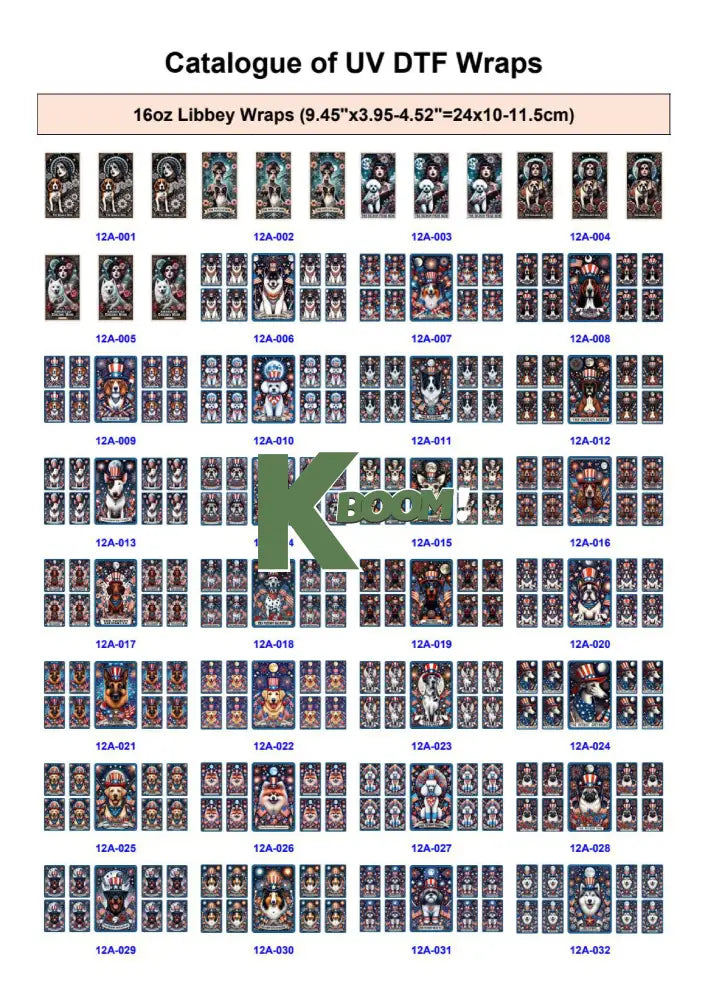 Wholesale UV DTF catalogue 6 38 pages