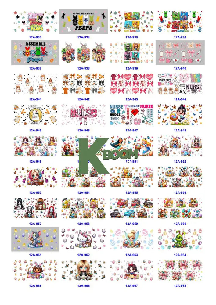 Wholesale UV DTF catalogue 6 38 pages