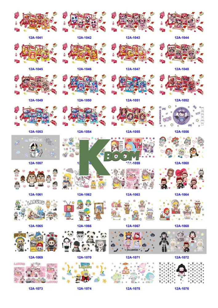 Wholesale UV DTF catalogue 6 38 pages