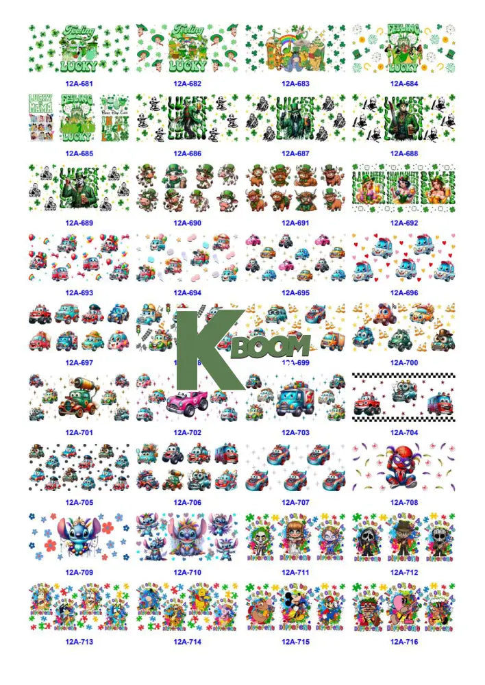 Wholesale UV DTF catalogue 6 38 pages