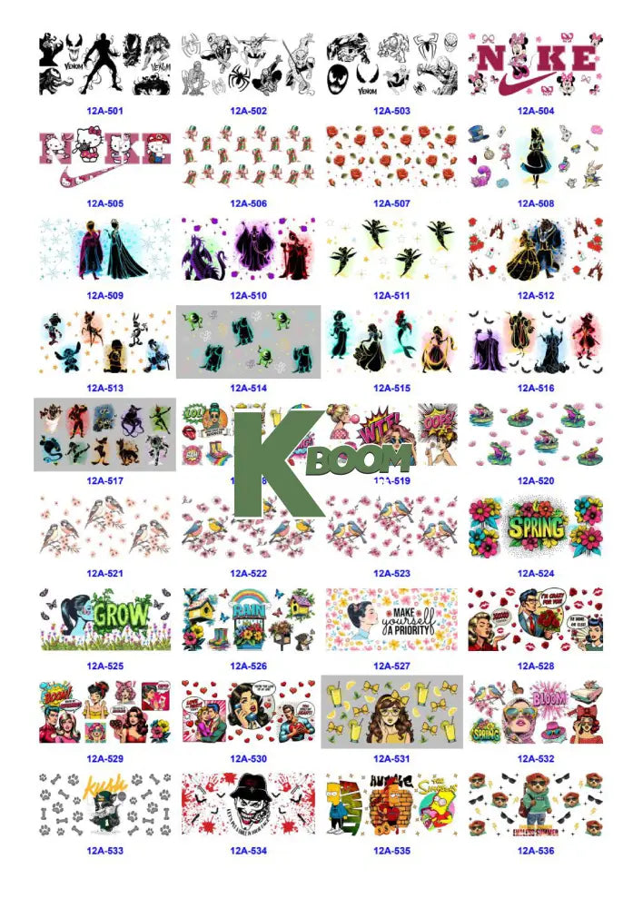 Wholesale UV DTF catalogue 6 38 pages