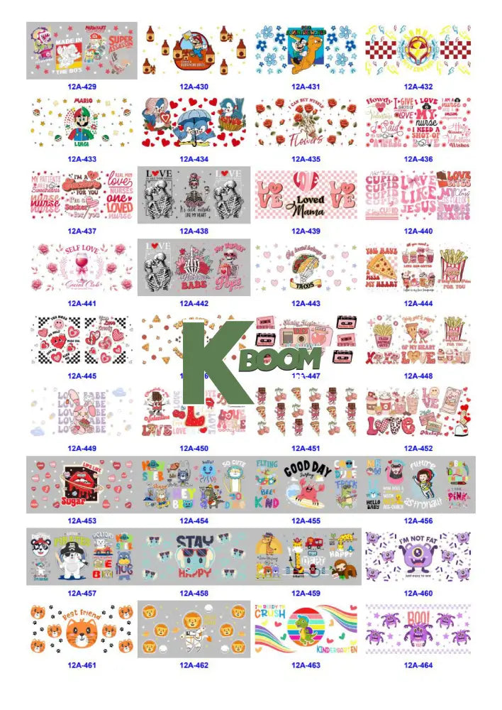 Wholesale UV DTF catalogue 6 38 pages