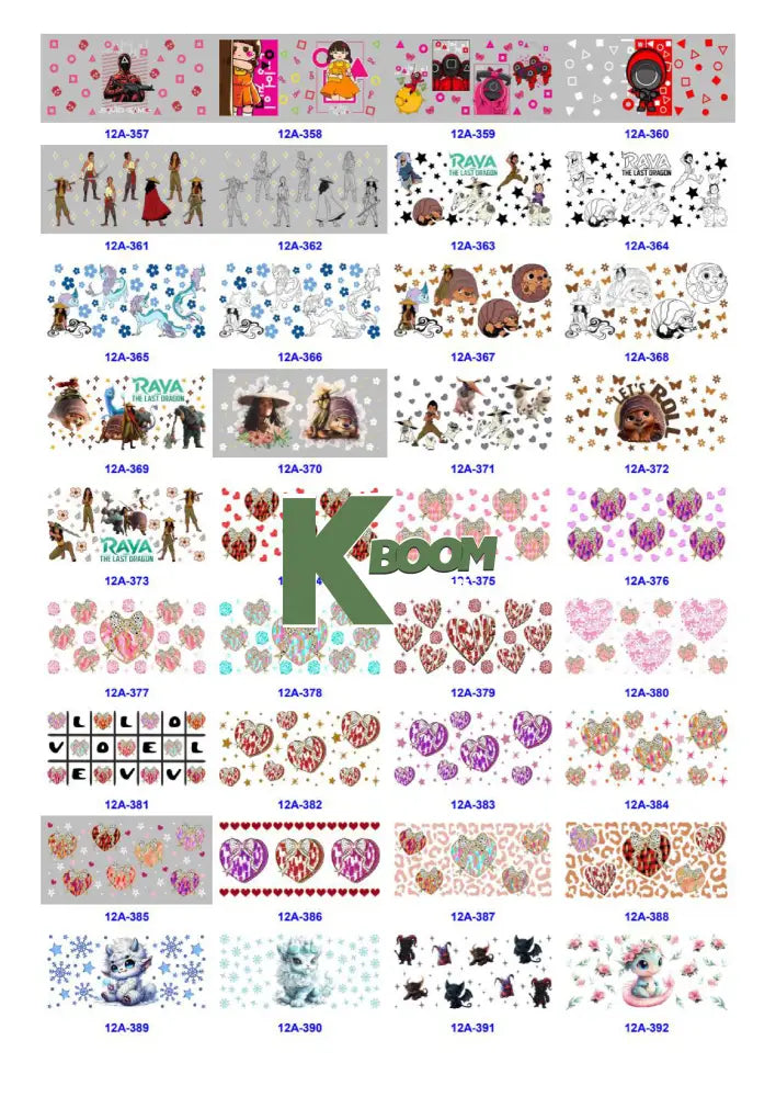 Wholesale UV DTF catalogue 6 38 pages