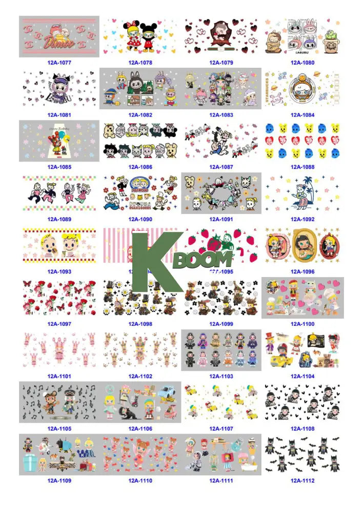 Wholesale UV DTF catalogue 6 38 pages