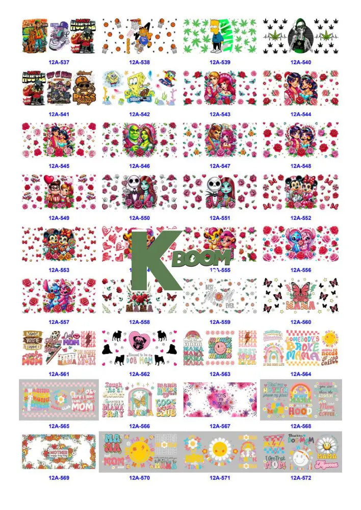 Wholesale UV DTF catalogue 6 38 pages