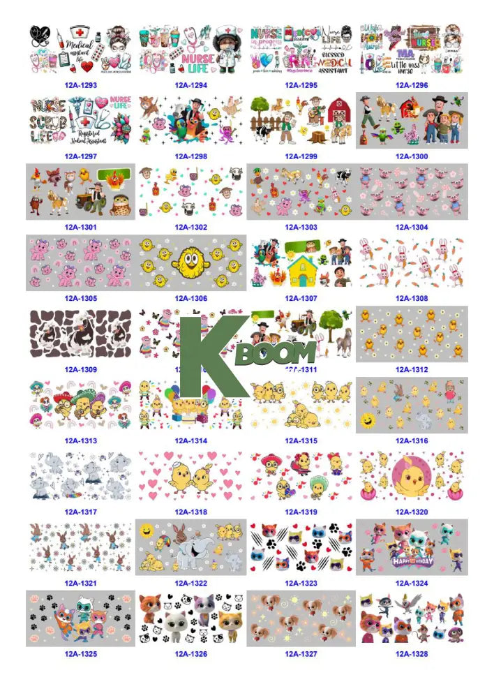 Wholesale UV DTF catalogue 6 38 pages