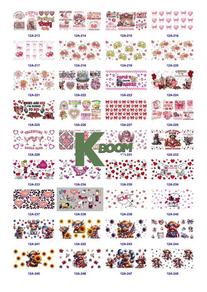 Wholesale UV DTF catalogue 6 38 pages