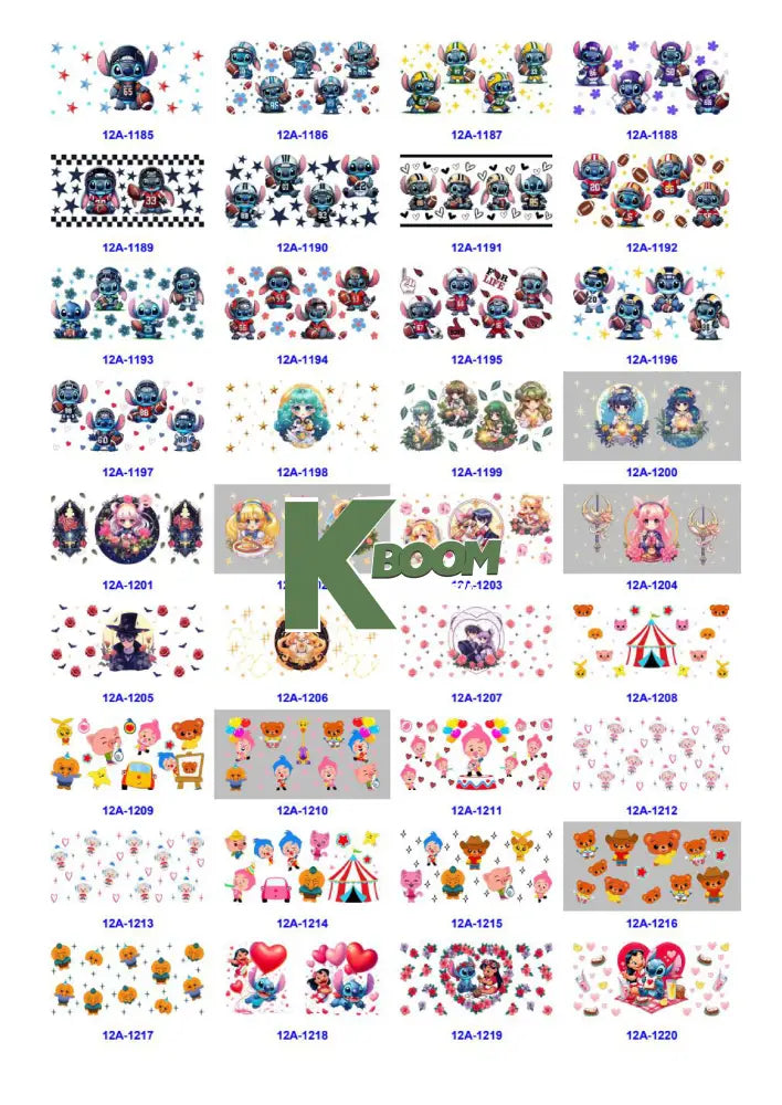 Wholesale UV DTF catalogue 6 38 pages