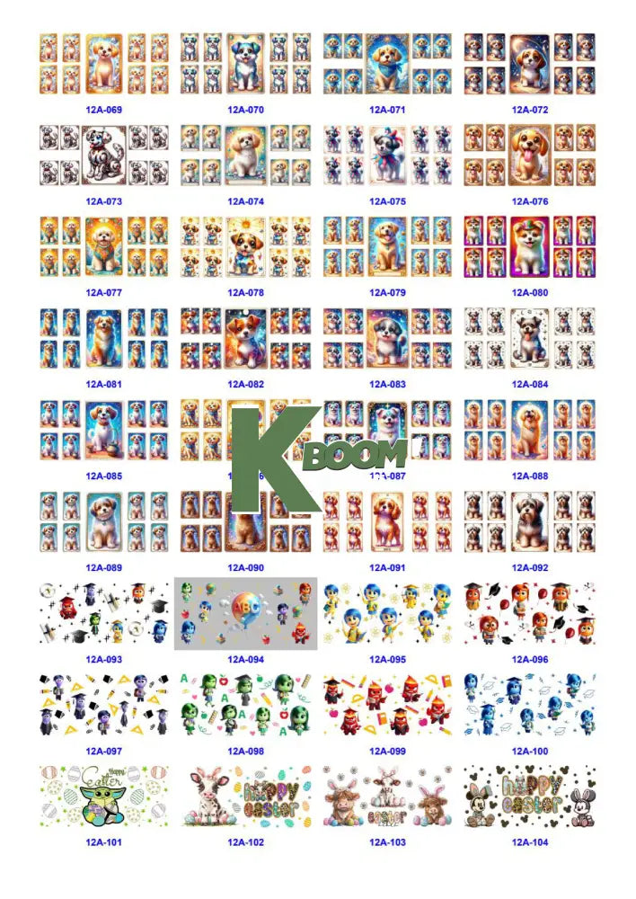 Wholesale UV DTF catalogue 6 38 pages