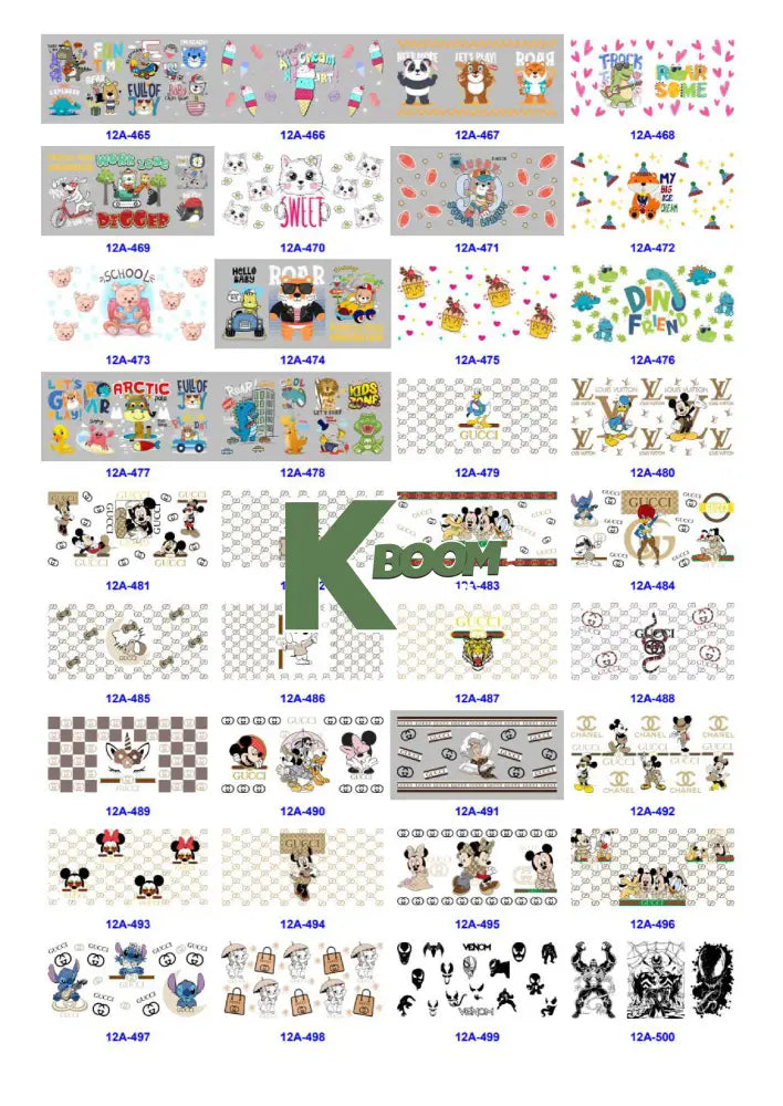 Wholesale UV DTF catalogue 7