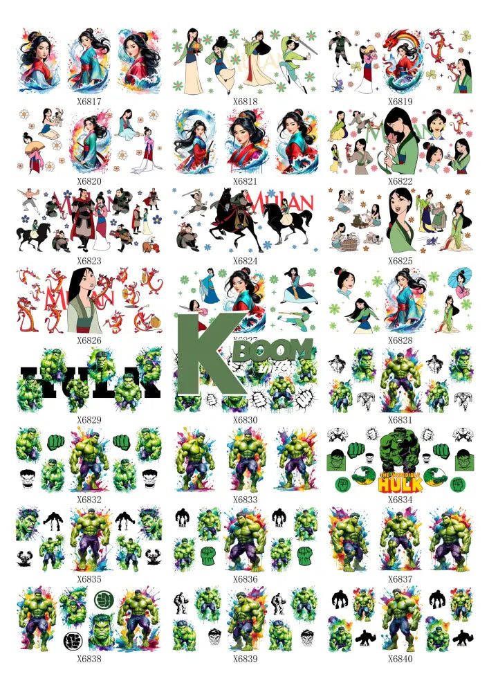 Wholesale UV DTF catalogue 8