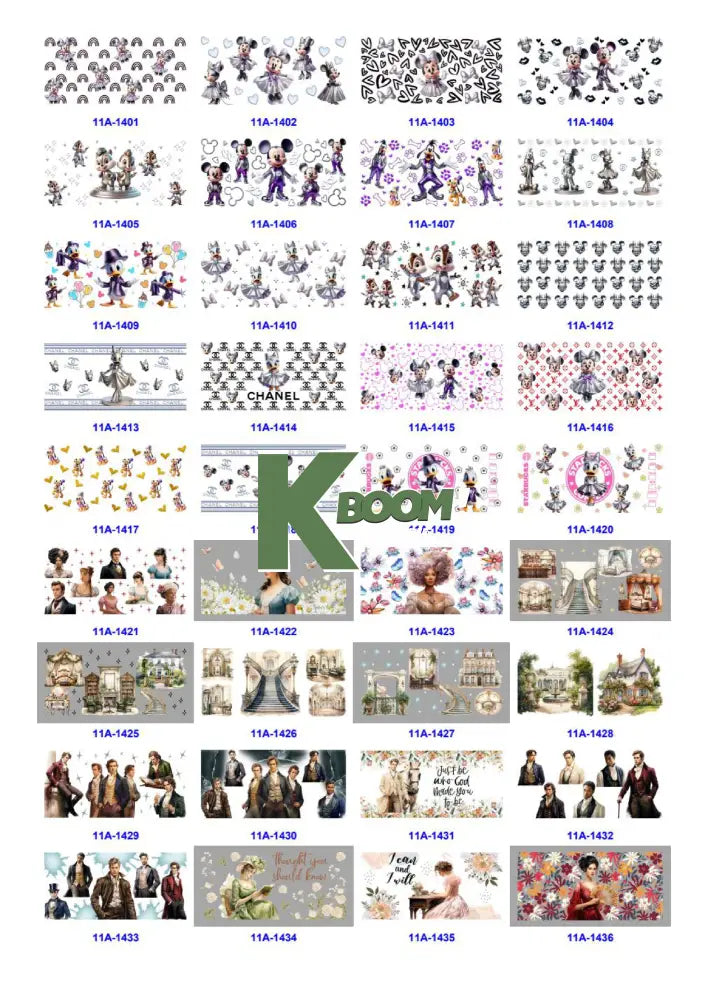 Wholesale UV DTF catalogue 9 77 pages