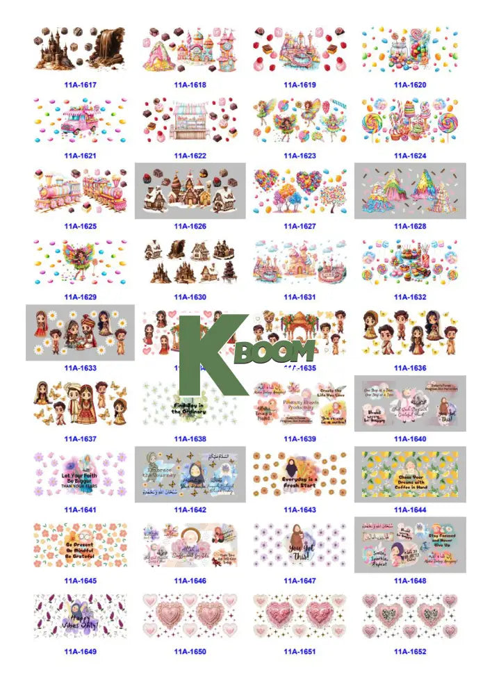 Wholesale UV DTF catalogue 9 77 pages