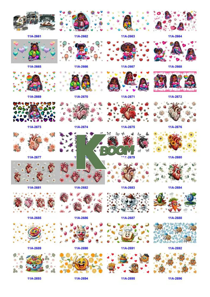 Wholesale UV DTF catalogue 9 77 pages