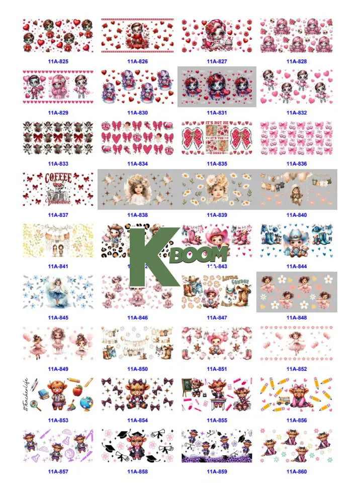 Wholesale UV DTF catalogue 9 77 pages