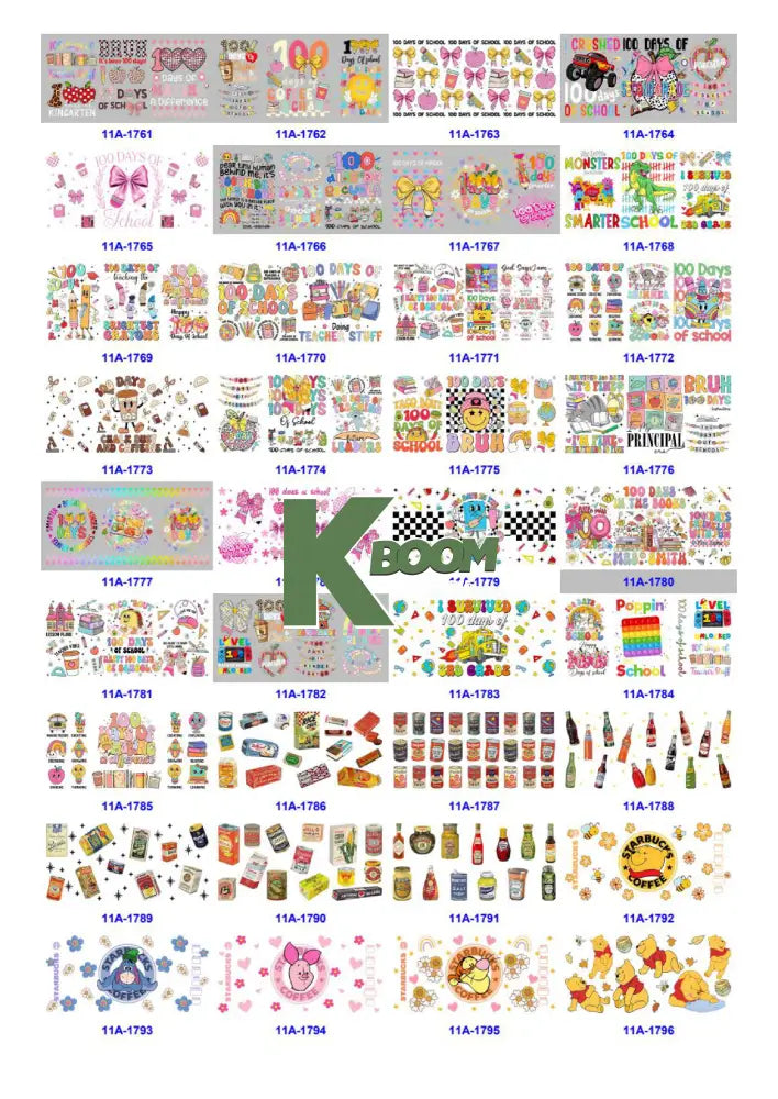 Wholesale UV DTF catalogue 9 77 pages