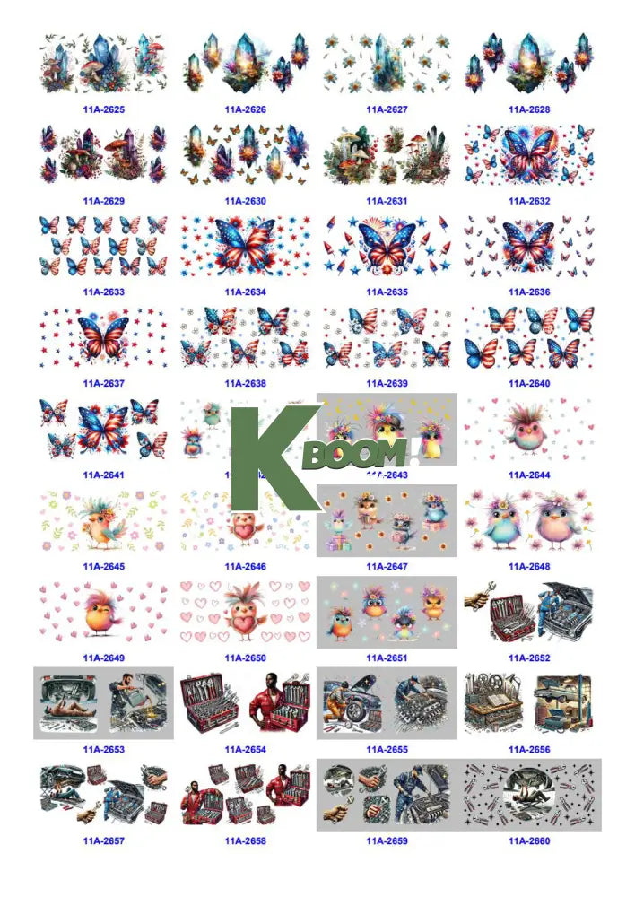 Wholesale UV DTF catalogue 9 77 pages