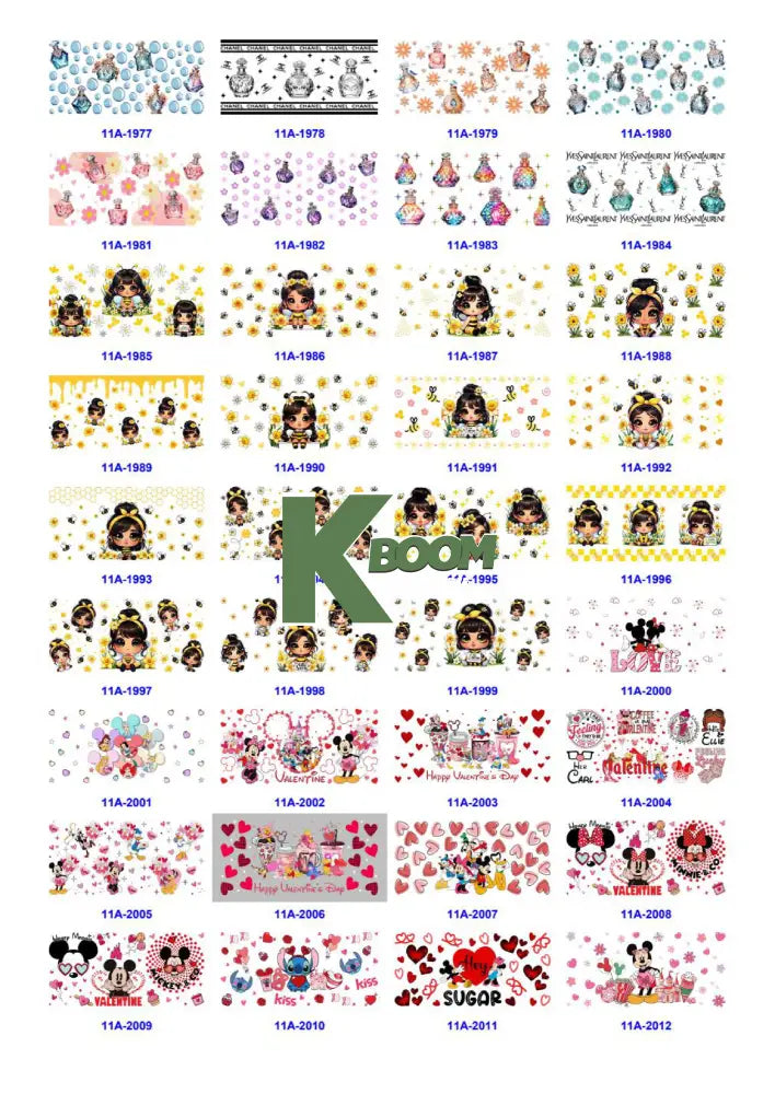 Wholesale UV DTF catalogue 9 77 pages