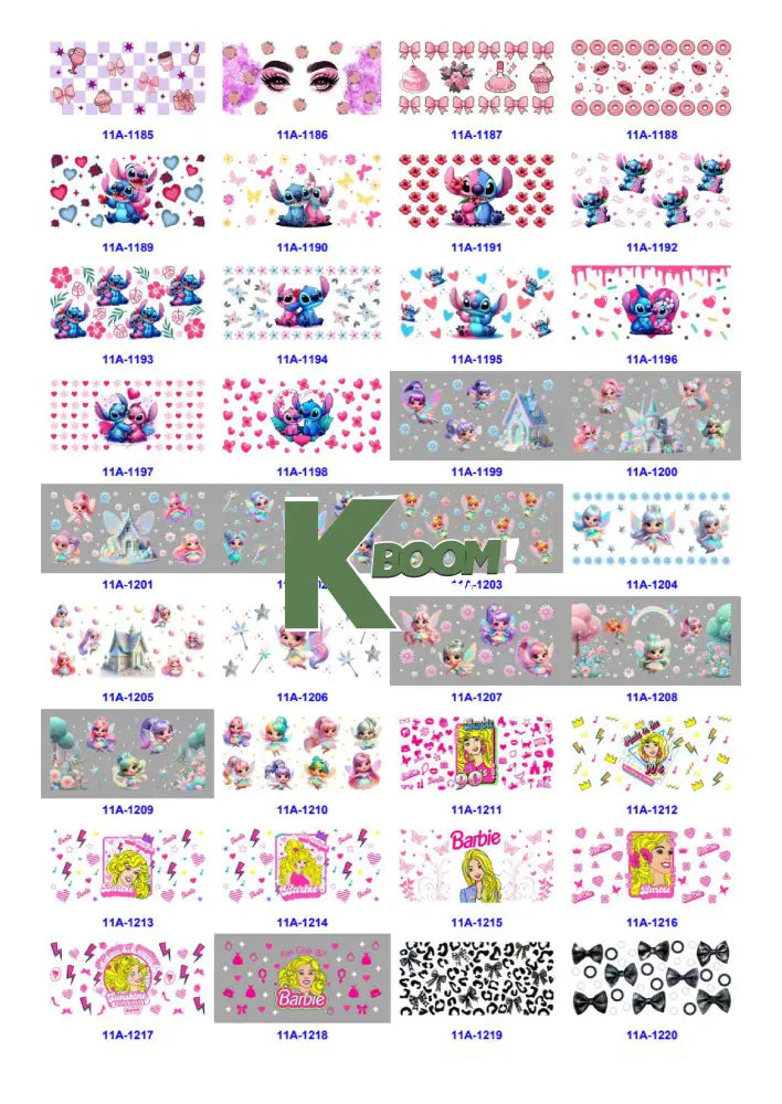 Wholesale UV DTF catalogue 9 77 pages