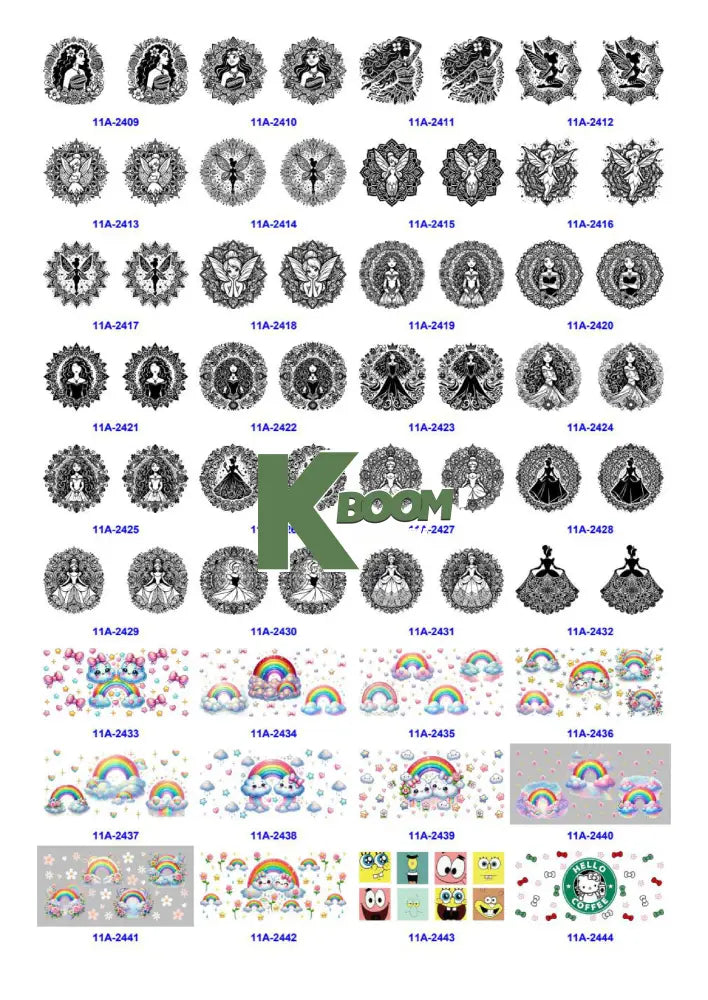 Wholesale UV DTF catalogue 9 77 pages