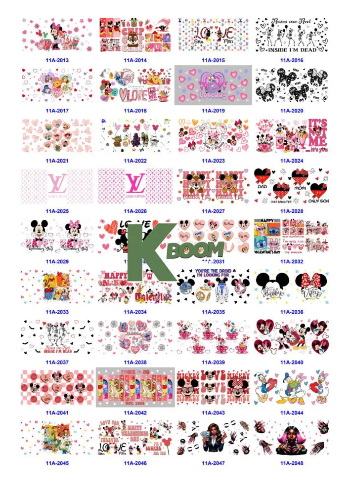 Wholesale UV DTF catalogue 9 77 pages
