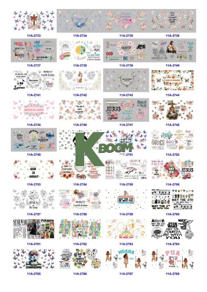 Wholesale UV DTF catalogue 9 77 pages