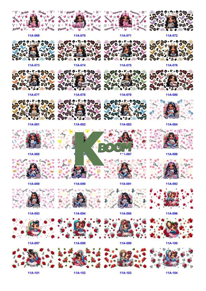 Wholesale UV DTF catalogue 9 77 pages