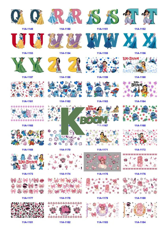 Wholesale UV DTF catalogue 9 77 pages